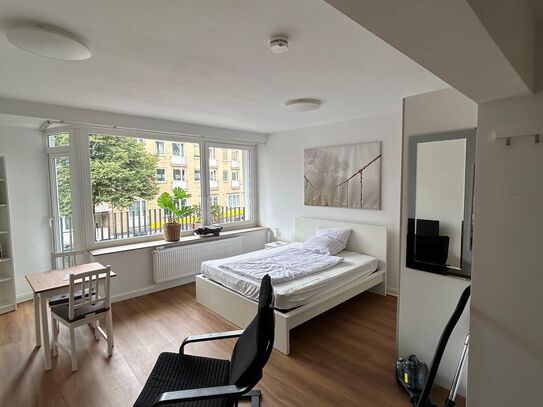 City Apartement mit Balkon in Bremer City