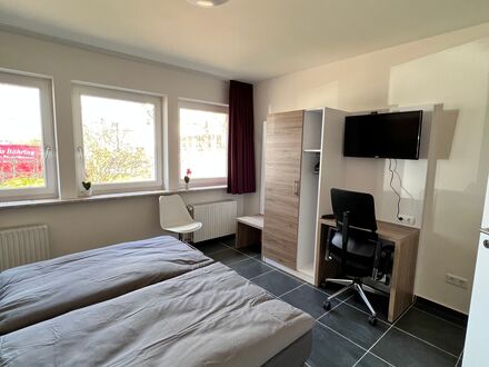 Schönes Doppelbettzimmer im MK Hostel Oyten | Nice double room in MK Hostel Oyten