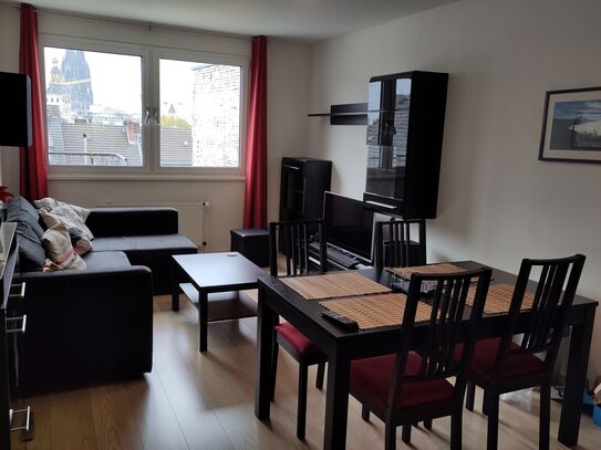 Zentrale möblierte Wohnung in Köln mit Dom-Blick, inkl. aller Nebenkosten