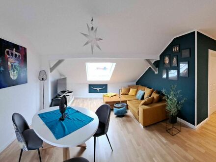 Stylisches neues Apartment mit großer Loggia | Wonderful and spacious loft in Leipzig