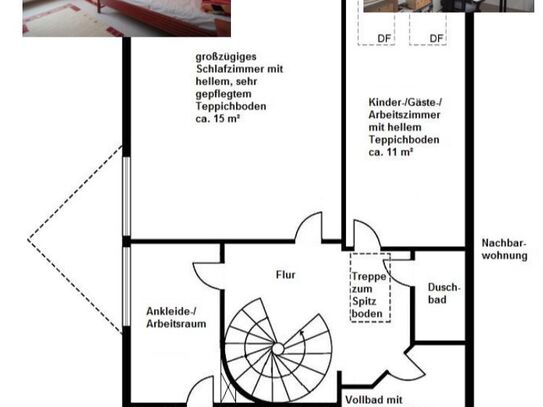 Sunny 5 room duplex apartment near ISH and Elbe