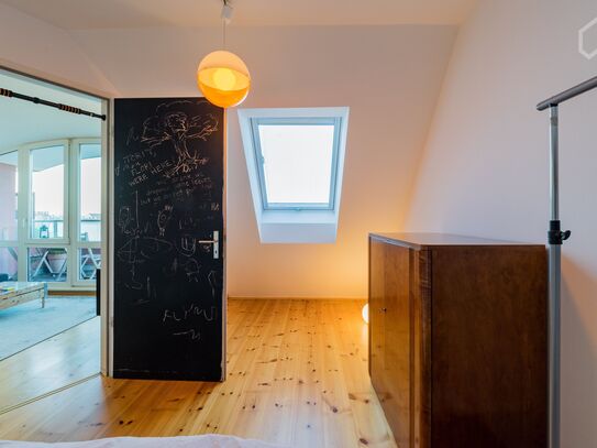 Quiet loft apartment with view over Berlin (Prenzlauer Berg)