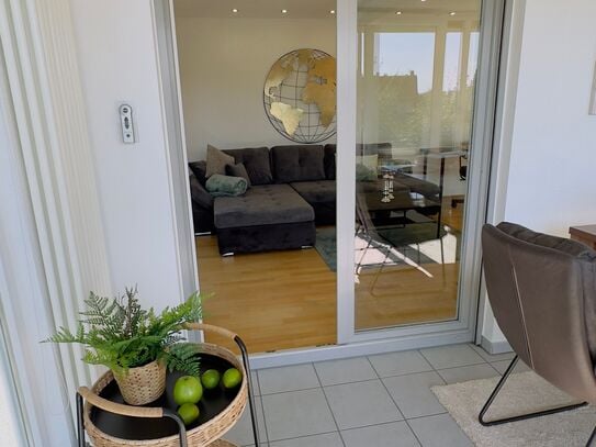 Cozy furnished apartment on time with winter garden, balcony and garden view!