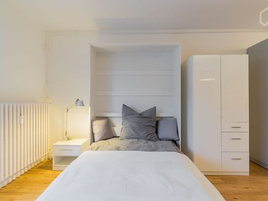 Now incl. cleaning : quiet, furnished studio with a unique south-facing roof terrace on the top-floor, Berlin - Amsterd…