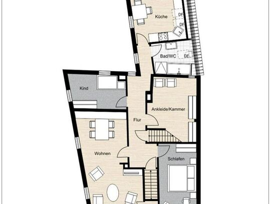 Zentrale familienfreundliche Wohnung in Baiersdorf