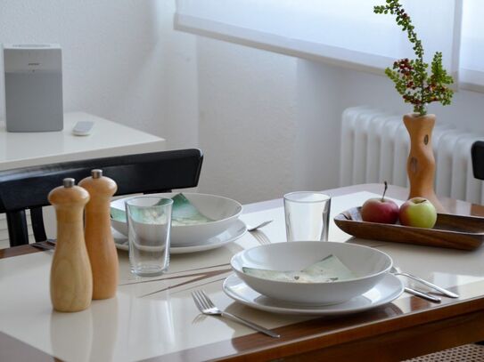 High quality furnished apartment with private garden in Ließem