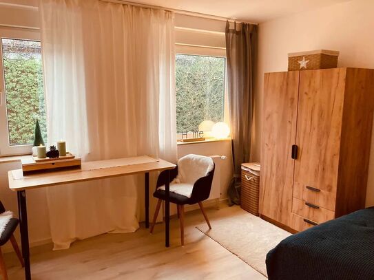 Furnished, bright 1 room apartment with a view of the greenery in Zollstock, Koln - Amsterdam Apartments for Rent