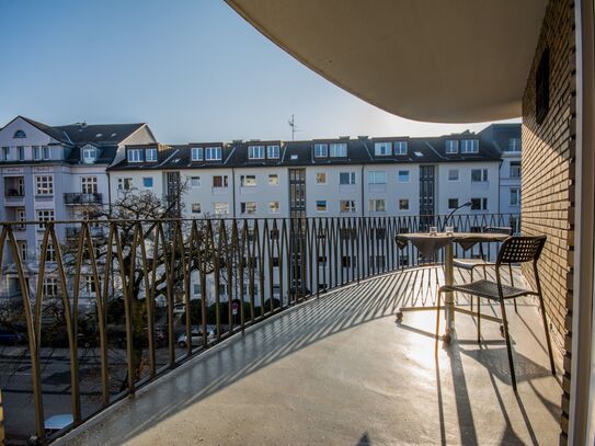 City apartment with large balcony