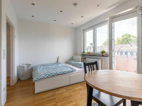 Voll ausgestattete & neu renovierte Mannheimer Wohnung mit Balkon in zentraler Lage nahe Wasserturm