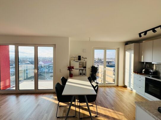 Modernes 3-Zimmer-Apartment – Balkon, Neubau, Home Office & Top-Aussicht – Nähe U-/S-Bahn