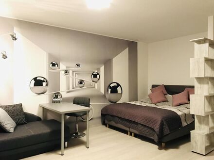1-Raum-Apartment zum Wohlfühlen - direkt am Rhein, ideal für Spaziergänge oder zum Joggen | 1-room apartment to feel go…
