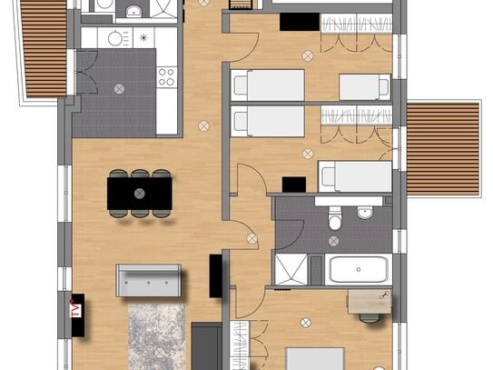 Gemütliches & liebevoll eingerichtetes 4 Zimmer Apartment im Zentrum von Frankfurt am Main