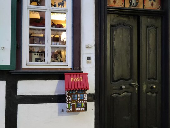 Historical half-timbered house in the middle of Butzbach - central connection