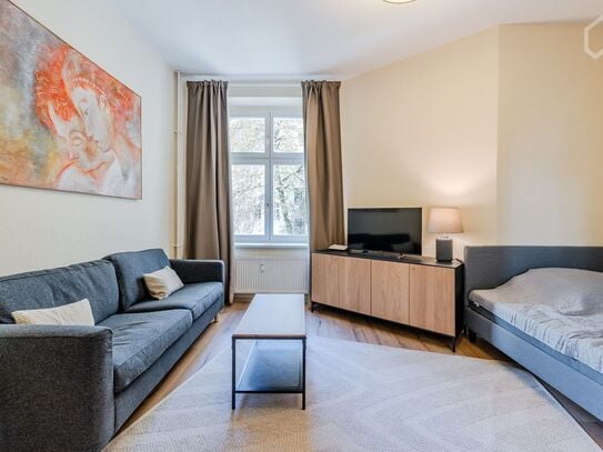 Modern 40 sqm Studio with High-Speed WiFi & Smart TV – Cozy & Beautiful!, Berlin - Amsterdam Apartments for Rent