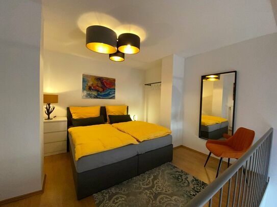 Bright & furnished maisonette apartment with loft character