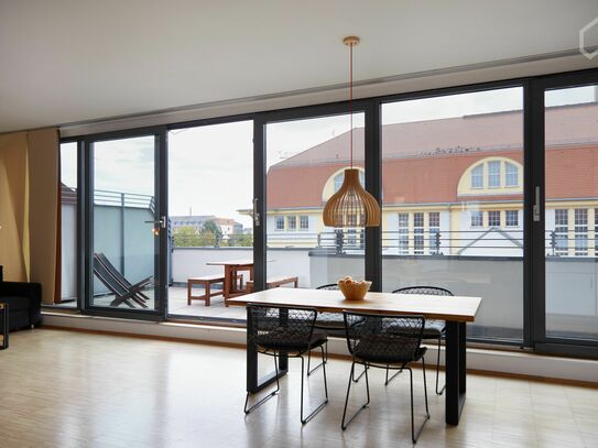 Ruhiges Loft mit Traum Terrasse im Zentrum von Leipzig