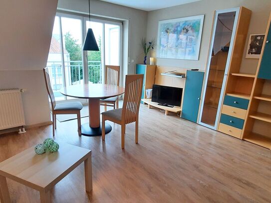 Quiet, furnished 2-room apartment with balcony and WiFi in Erlangen