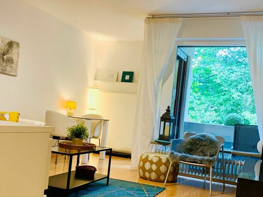 Wunderschöne, ruhig gelegene Wohnung direkt am Isarhochufer in München-Harlaching