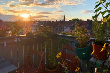 Charmante Maisonette-Wohnung mit Balkon in der Nähe des Stadtzentrums und eines Parks