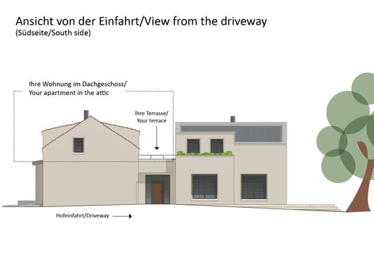 Directly at the castle park: Fully equipped roof terrace department near Potsdam