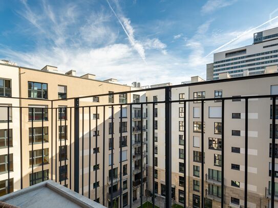 Luxury apartment with skyline view