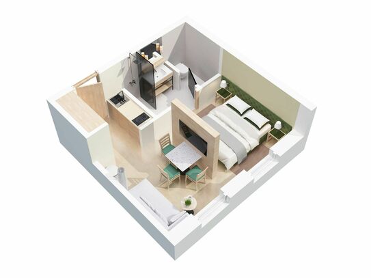 Neues modernes Serviced Apartment mit exklusiver Ausstattung des Architekten Matteo Thun, in beliebtem Viertel