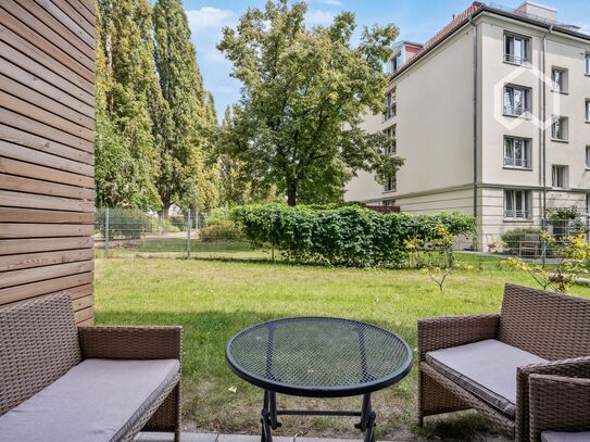 Newly Built Studio Apartment with Garden Terrace in Central Berlin