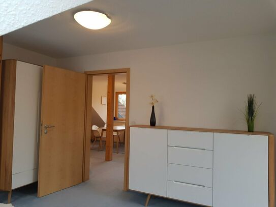 As good as new attic apartment with balcony at the canal in Möhrendorf