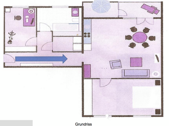 Vollständig möblierte 3,5-Zimmer-Luxuswohnung in Mitte - Friedrichstraße