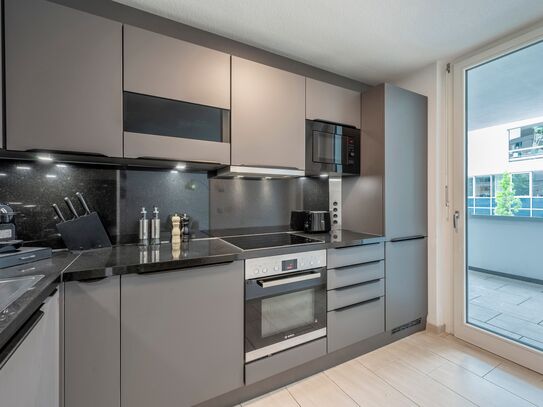 EXQUIS 2BR Design Apartment LOUIS I Parken I Balkon I Mercedes-Benz I Family-friendly