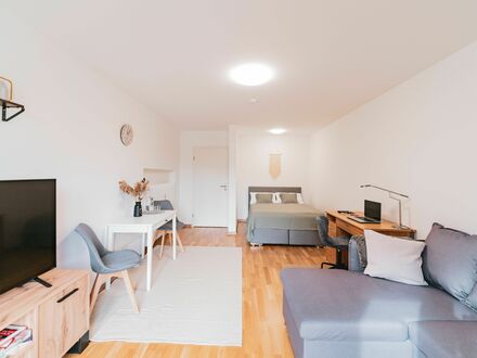 Modern möbliertes Apartment mit WLAN, Stellplatz und Balkon bei Nürnberg | Modernly furnished apartment with WiFi, park…
