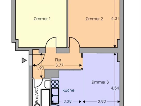 Bright, 3 room apartment in Wedding, right next to the Rehberge Volkspark, Berlin - Amsterdam Apartments for Rent