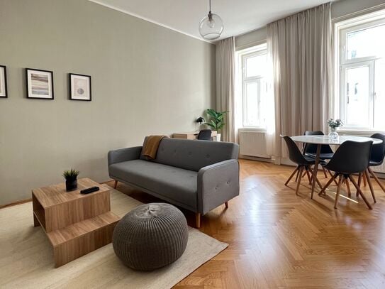 Zentrale möblierte 2-Zimmer-Wohnung im 2. Wiener Bezirk