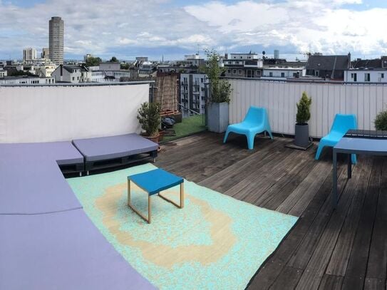 Large, private roof terrace with cathedral view! - Dreamlike maisonette apartment with 2 bedrooms in Cologne, Koln - Am…