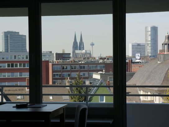 Schönes Apartment in Köln-Deutz mit Balkon, Domblick und Tiefgaragenstellplatz