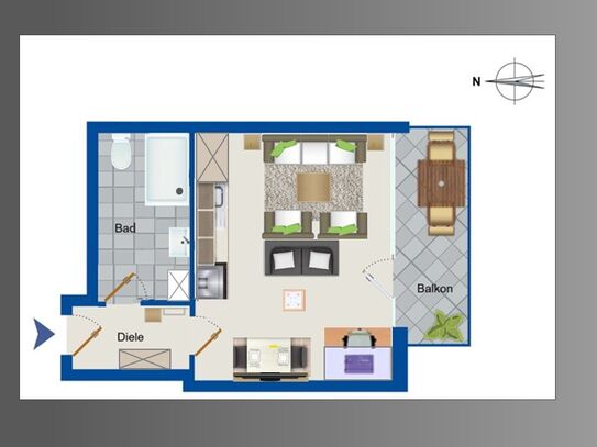 moderne komfortable Wohnung in Münster-Roxel