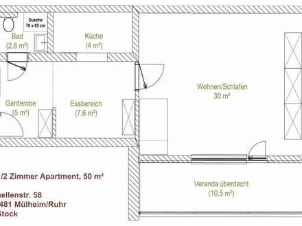 Schönes, vielseitiges Apartment im begehrten Stadtteil Saarn | Nice, versatile flat in the centre of Mülheim an der Ruhr
