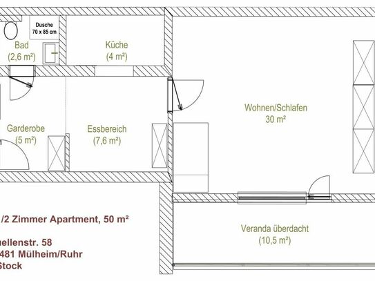 Schönes, vielseitiges Apartment im begehrten Stadtteil Saarn