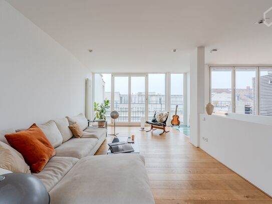 Luxuriöses Loft-Maisonette-Penthouse mit Terrassen in Berlin Kreuzberg