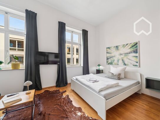 Stilvolles, möbliertes Apartment mit Altbaucharme in zentraler Lage von Leipzig
