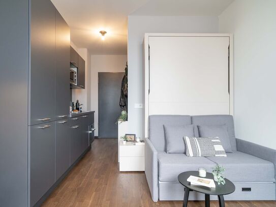 Compact serviced apartment