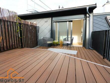 Ihr privates Sonnendeck von 22 m2 mitten im 9.: 3 Zimmer-Dachgeschoß ERSTBEZUG mit Klima, Lift und Terrasse