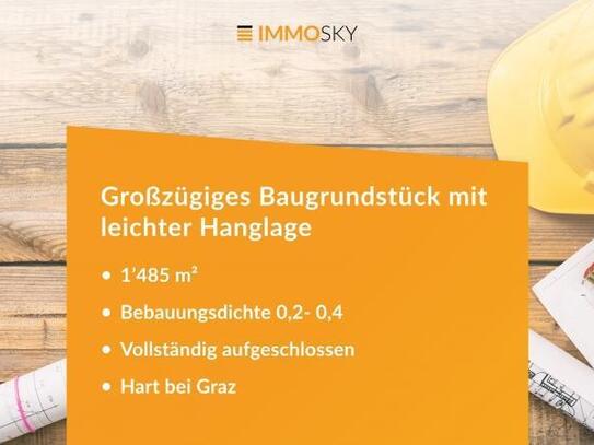 Großzügiges Baugrundstück mit leichter Hanglage