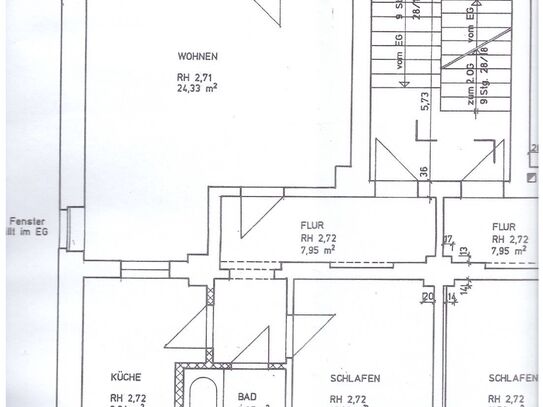 Frisch sanierte Großzügige 2-Raum Ergeschosswohnung mit Balkon zu vermieten, Stellplatz möglich!