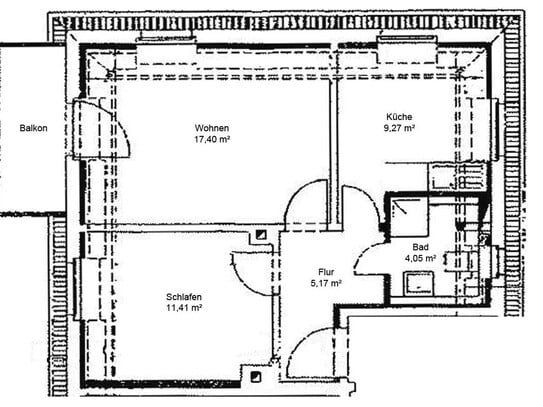 Coschütz: Mansardgeschoss + Balkon + EBK mgl.*