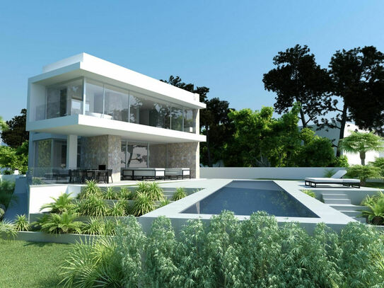 Moderne Neubau Luxusvilla in erster Meereslinie in El Toro