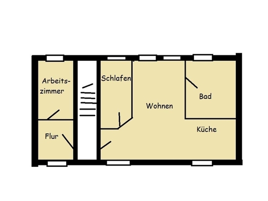 2-Raum-Wohnung mit EINBAUKÜCHE in Kirchberg/Sa. zu vermieten!