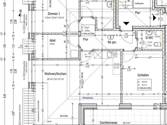 Rastede: 3-Zimmer Wohnung mit Dachterrasse im Erstbezug! Obj. 8496