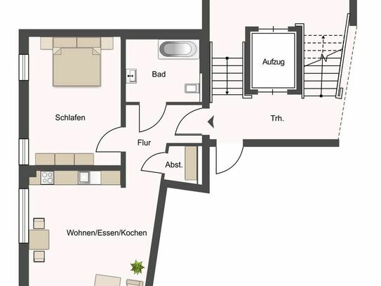 Luxuriöse 2-Zimmer-Neubauwohnung im Erdgeschoss in zentraler Lage von Ippendorf