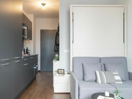 Compact serviced apartment